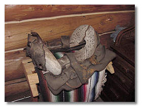 old saddle, can be seen at our Heritage and Arts Centre in Bearberry